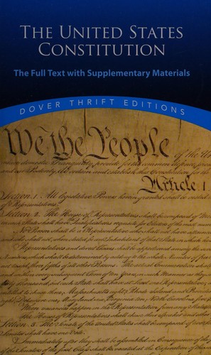 Cover of The Constitution of the United States and related documents